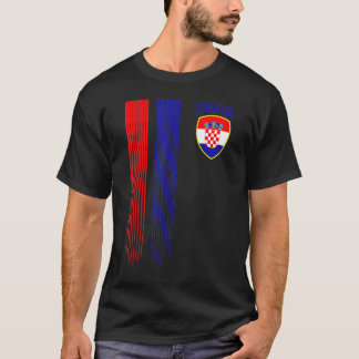 T-shirt Drapeau de Croatie Football Croate Fan de football