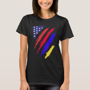 T-shirt Drapeau de croissance arménien américain Héritage