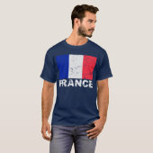 T-shirt Drapeau de cru de la France (Devant entier)
