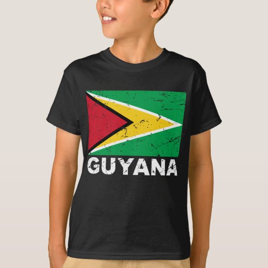T-shirt Drapeau de cru de la Guyane (Devant)