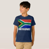 T-shirt Drapeau de cru de l'Afrique du Sud (Devant entier)