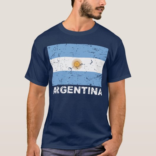 T-shirt Drapeau de cru de l'Argentine (Devant)