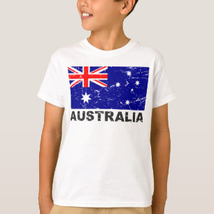 T-shirt Drapeau de cru de l'Australie