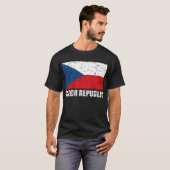 T-shirt Drapeau de cru de République Tchèque (Devant entier)
