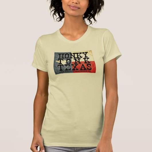T-shirt Drapeau de cru de Tonk le Texas de Honky (Devant)