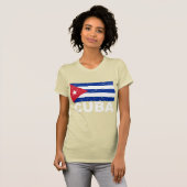 T-shirt Drapeau de cru du Cuba (Devant entier)