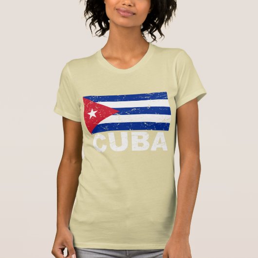 T-shirt Drapeau de cru du Cuba (Devant)