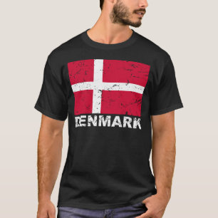 T-shirt Drapeau de cru du Danemark