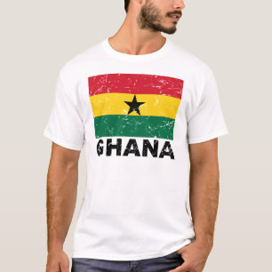 T-shirt Drapeau de cru du Ghana