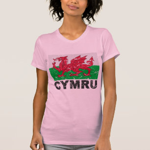 T-shirt Drapeau de cru du Pays de Galles CYMRU