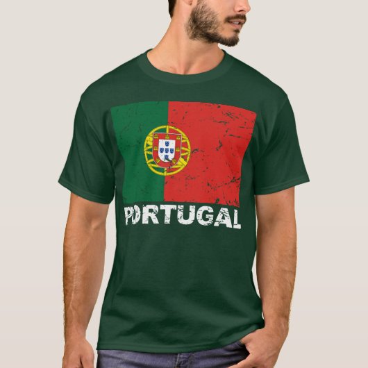T-shirt Drapeau de cru du Portugal (Devant)