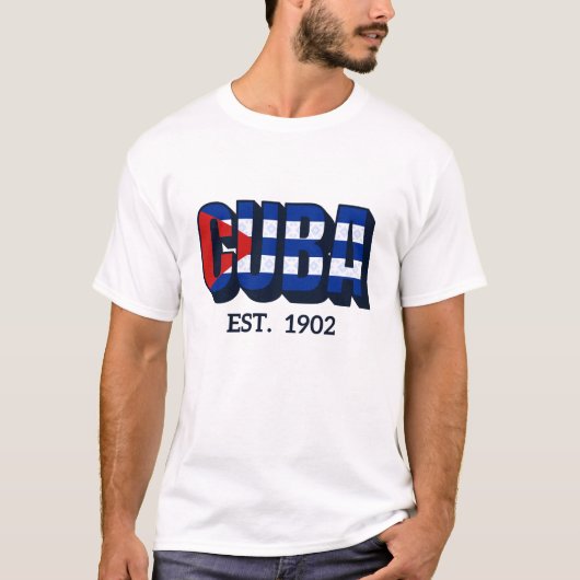 T-shirt Drapeau de Cuba (Devant)