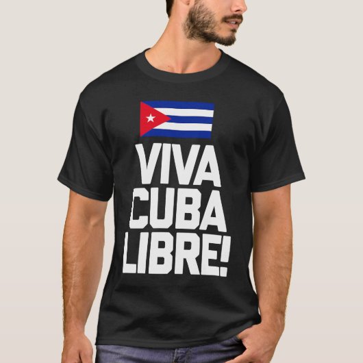 T-shirt Drapeau de Cuba Libertad (Devant)