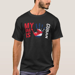 T-shirt Drapeau de Cuba mon ADN cubain vacances à Cuba Cub