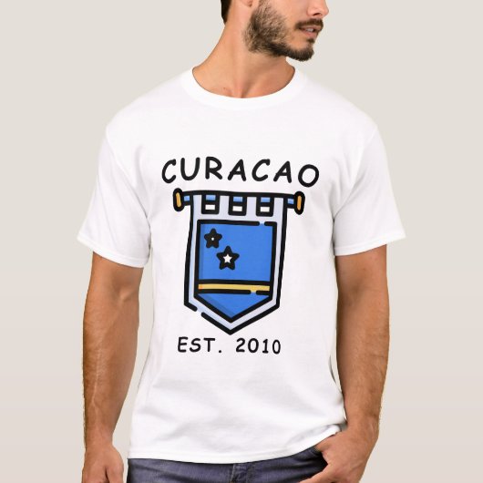 T-shirt Drapeau de Curaçao (Devant)
