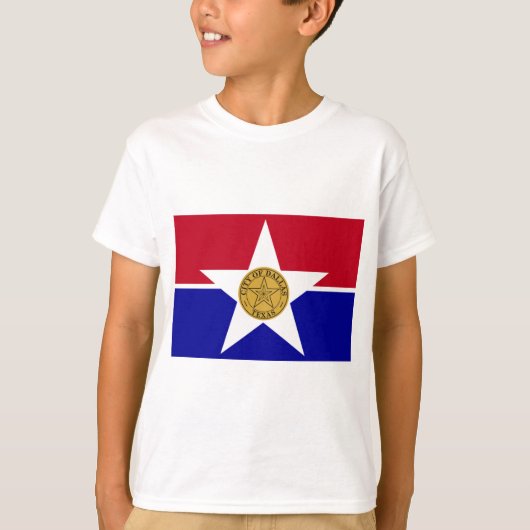 T-shirt Drapeau de Dallas (Texas) (Devant)