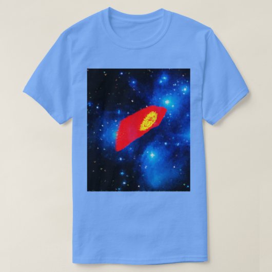T-shirt Drapeau de Deep Space Kirghizistan (Design devant)