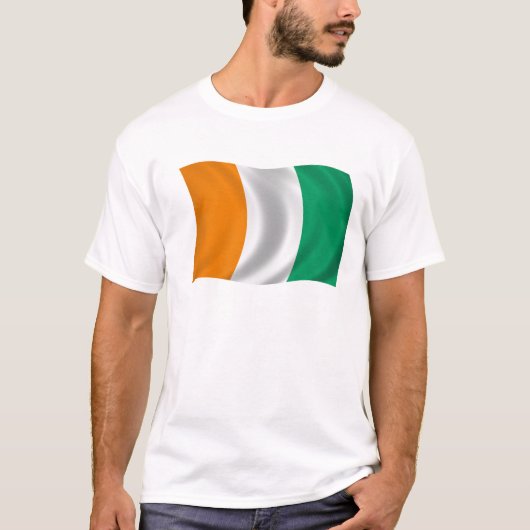T-shirt Drapeau de d'Ivoire de Cote - Côte d'Ivoire (Devant)