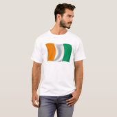T-shirt Drapeau de d'Ivoire de Cote - Côte d'Ivoire (Devant entier)