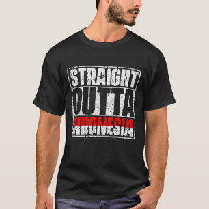 T-shirt Drapeau De Droite En Face De L'Indonésie