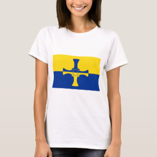 T-shirt Drapeau de Durham (Comté d'Angleterre, RU)