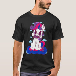 T-shirt Drapeau de feu de dragon bisexuel Fierté Bi LGBT B