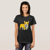 T-shirt Drapeau de fierté Agender Corgi Agender (Devant entier)