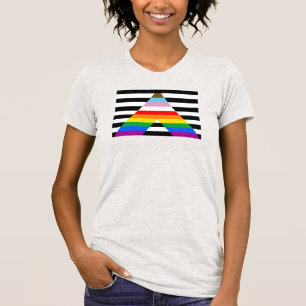 T-shirt Drapeau de fierté allié du progrès LGBTQ