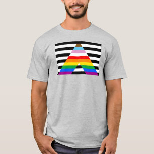 T-shirt Drapeau de fierté allié du progrès LGBTQ