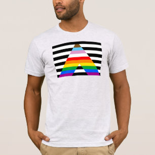 T-shirt Drapeau de fierté allié du progrès LGBTQ