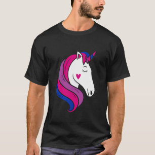 T-shirt Drapeau de fierté Bi bisexuel Couleurs Licorne