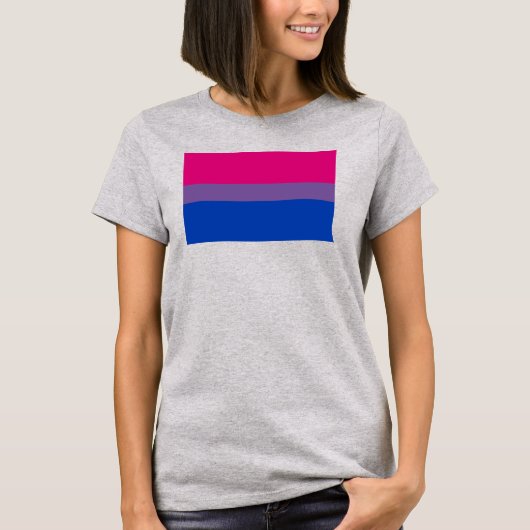T-shirt Drapeau de fierté bisexuel (Devant)