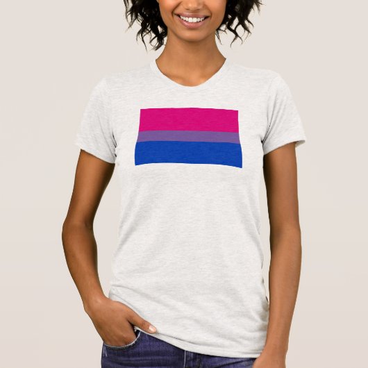T-shirt Drapeau de fierté bisexuel (Devant)