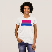 T-shirt Drapeau de fierté bisexuel (Devant entier)
