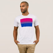 T-shirt Drapeau de fierté bisexuel (Devant entier)