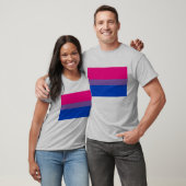 T-shirt Drapeau de fierté bisexuelle LGBTQ+ (Unisexe)