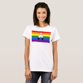 T-shirt Drapeau de fierté bispirituel de SlipperyJoe's sym (Devant entier)