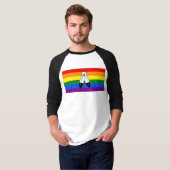 T-shirt Drapeau de fierté bispirituel de SlipperyJoe's sym (Devant entier)