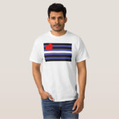 T-shirt Drapeau de fierté cuir (Devant entier)