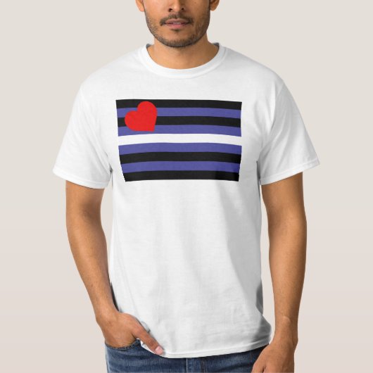 T-shirt Drapeau de fierté cuir (Devant)
