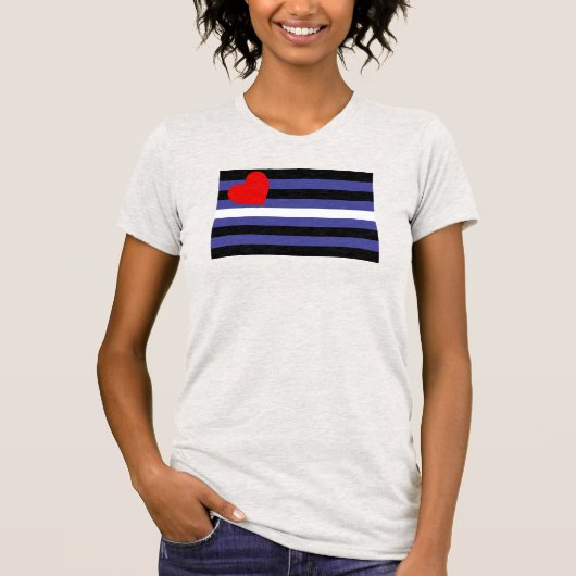 T-shirt Drapeau de fierté cuir (Devant)