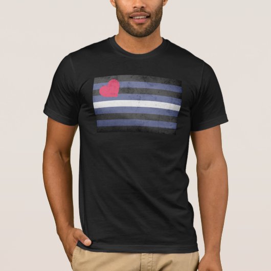 T-shirt Drapeau de fierté cuir (Devant)