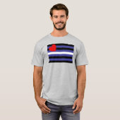 T-shirt Drapeau de fierté cuir (Devant entier)