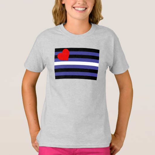 T-shirt Drapeau de fierté cuir (Devant)