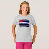 T-shirt Drapeau de fierté cuir (Devant entier)