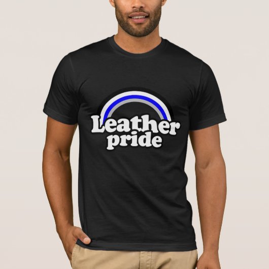 T-shirt Drapeau de fierté cuir (Devant)