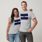 T-shirt Drapeau de fierté cuir queer (Unisexe)