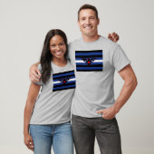 T-shirt Drapeau de fierté d'aigle en cuir (Unisexe)