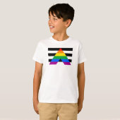 T-shirt Drapeau de fierté d'allié (Devant entier)