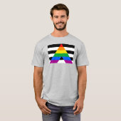 T-shirt Drapeau de fierté d'allié (Devant entier)